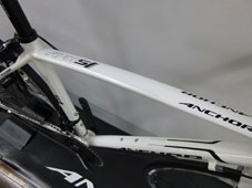 ANCHOR 2015 ROADBIKE RFA5 FRAME SET RACING WHITE COLOR TOPTUBE（アンカー 2015年モデル ロードバイク フレームセット レーシングホワイト カラー トップ4チューブ）