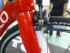 PINARELLO 2019 ROADBIKE PRINCE FX FRAMESET 714 RED WHITE COLOR Airflow Hidden Rim Brake（ピナレロ 2019年モデル ロードバイク プリンス エフエックス フレームセット レッドホワイト カラー）