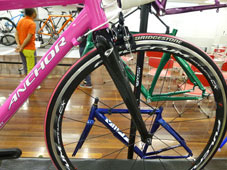ANCHOR 2015 ROADBIKE RA6 FRAME SET PG VIVID PINK COLOR FRONT FORK（アンカー 2015年モデル ロードバイク フレーム セット ビビッド ピンクカラー フロント フォーク）