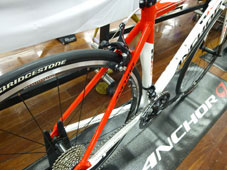 ANCHOR 2015 ROADBIKE RA6 EX Racing Red COLOR SEATSTAY（アンカー 2015年モデル ロードバイク イーエックス レーシングレッド カラー シートステイ）