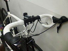 ANCHOR 2015 ROADBIKE RFA3 EX WHITE & BLACK COLOR NITTO HANDLE STEM（アンカー 2015年モデル ロードバイク イーエックス ホワイト アンド ブラック カラー 日東 ハンドル ステム）