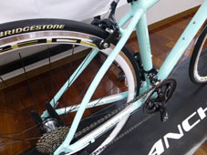 ANCHOR 2015 ROADBIKE RFA5W EX WOMEN LADY RACING MINT COLOR SEATSTAY（アンカー 2015年モデル ロードバイク イーエックス ウーマン レディー 女性用  レーシング ミント カラー シートステイ）
