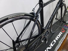 ANCHOR 2015 ROADBIKE RL8 DURAACE S4 RACING BLACK COLOR SEATSTAY（アンカー 2015年モデル ロードバイク デュラエース レーシングブラック カラー シートステイ）