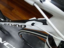 ANCHOR 2015 ROADBIKE RL8 FRAME SET RACING WHITE COLOR DOWNTUBE（アンカー 2015年モデル ロードバイク フレームセット レーシングホワイト カラー ダウンチューブ）