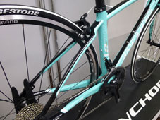 ANCHOR 2015 ROADBIKE RL8W WOMEN LADY FRAME SET RACING MINT COLOR SEATSTAY（アンカー 2015年モデル ロードバイクウーマン レディー 女性用 フレーム セット レーシングミント カラー シートステイ）