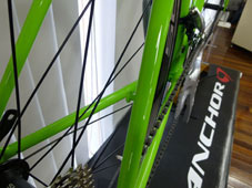 ANCHOR 2015 ROADBIKE RNC3 FRAME SET PD COLOR VIVID LIME CHINREST（アンカー 2015年モデル ロードバイク フレームセット ビビッドライム カラー チェーンレスト）