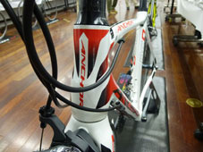 ANCHOR 2015 ROADBIKE RS8 FRAME SET WA RACING RED COLOR HEADTUBE SIDE（アンカー 2015年モデル ロードバイク フレームセット レーシングレッド カラー ヘッドチューブ）
