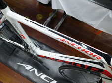 ANCHOR 2015 ROADBIKE RS8 FRAME SET WA RACING RED COLOR TOPTUBE（アンカー 2015年モデル ロードバイク フレームセット レーシングレッド カラー トップチューブ）