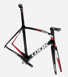 2016 LOOK ROADBIKE 695 LIGHT FRAME SET RED WHITE（ルック 2016年モデル ロードバイク ライト フレームセット レッドホワイト）