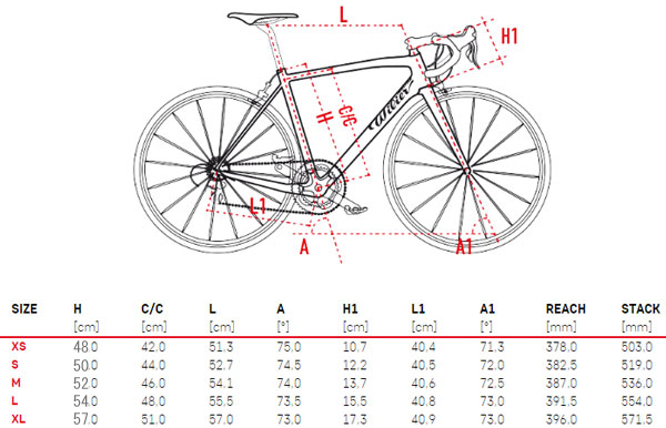 WILIER 2016 ROADBIKE GRANDTOURISMO R SL GTR SHIMANO 105 SIZE GEOMETRY（ウィリエール 2017年モデル ロードバイク グランツーリズモ アール エスエル サイズ ジオメトリー）