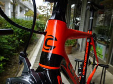 CANNONDALE 2017 ROADBIKE SUPERSIX EVO CARBON 6870 ULTEGRA Di2 ARD COLOR HEADTUBE（キャノンデール 2017年 ロードバイク スーパーシックス エボ カーボン 電動 アルテグラ レッド カラー ヘッドチューブ)