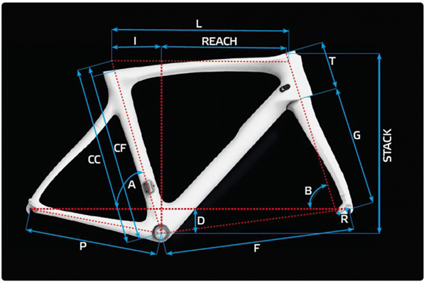 PINARELLO 2018 ROADBIKE DGGMA F10 Xlight FRAME SET SIZE GEOMETRY（ピナレロ 2018年モデル ロードバイク エフテン エックスライト サイズ ジオメトリー）