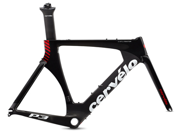 CERVELO 2018 TRIAHLON BIKE P3 FRAME SET BLACK RED COLOR（サーベロ 2018年モデル トライアスロン バイク ピースリー フレームセット ブラックレッド カラー）