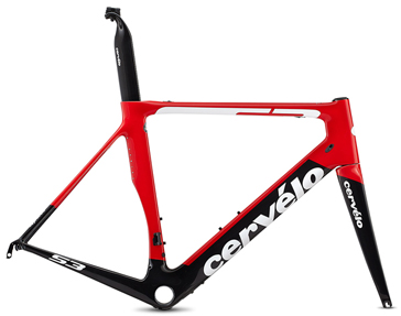 CERVELO 2018 ROADBIKE S3 FRAME SET RED BLACK COLOR（サーベロ 2018年モデル ロードバイク エススリー フレームセット レッド/ブラック カラー）