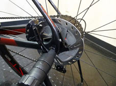 CERVELO 2018 ENDURANCE ROADBIKE C3 FRAME SET BLACK RED COLOR REAR DISC BRAKE CALOPER（サーベロ 2018年モデル エンデュランス ロードバイク シースリー フレームセット ブラック レッド カラー）