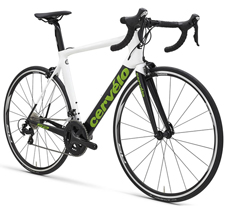 CERVELO 2018 ROADBIKE S2 Shimano 105 WHITE GREEN COLOR（サーベロ 2018年モデル ロードバイク エスツー シマノ 完成車 ホワイト グリーン カラー 右前）