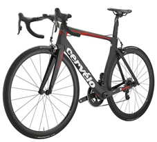 CERVELO 2018 ROADBIKE S5 SRAM RED eTAP 完成車 BLACK RED COLOR（サーベロ 2018年モデル ロードバイク エスファイブ スラム レッド イータップ 完成車 ブラック/レッド カラー 左前）