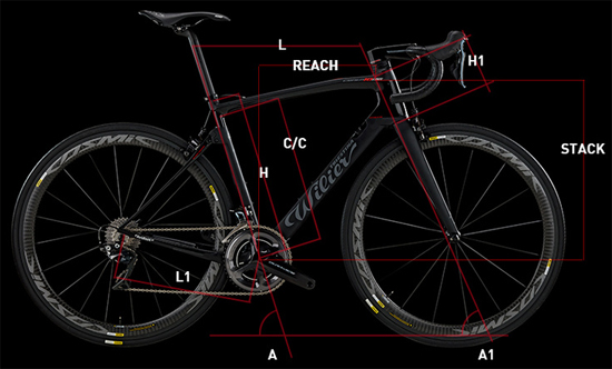 WILIER 2019 ROADBIKE CENTO 1 NDR SHIMANO 105 SIZE GEOMETRY（ウィリエール 2019年モデル ロードバイク チェント ウノ エヌディアール 完成車 サイズ ジオメトリー 1）