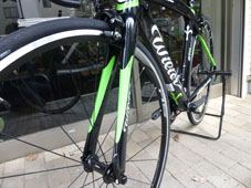 WILIER TRIESTINA 2019 ROADBIKE GTR GRANTURISMO R SHIMANO 105 11s BLACK GREEN COLOR FRONT FPRK（ウィリエール トリエスティーナ  2019年モデル ロードバイク グランツーリズモ アール シマノ 11スピード 完成車 ブラックグリーン カラー）