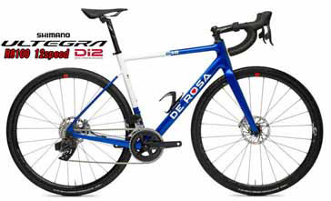 DEROSA 2022 ROADBIKE 838 DISK SHIMANO Di2 12s ULTEGRA BLUE WHITE デローザ 2022年モデル ロードバイク ディスク シマノ 電動 アルテグラ 完成車 ブルーホワイト