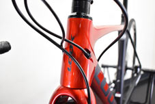 LOOK 2022 ROADBIKE 785 HUEZ DISC SHIMANO 105 COMPLETED BLACK METALLIC RED MATT HEADTUBE ルック 2022年モデル ロードバイク ヒュエズ ディスク シマノ 完成車 ブラックメタリックレッドマット