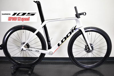 LOOK 2023 ROADBIKE 795 BLADE RS DISC R7100 105 Di2 12speed PROTEAM WHITE GLOSSY ルック 2023年モデル ロードバイク ブレード アールエス ディスク シマノ 電動 完成車 12スピード プロチームホワイト 特価 SALE セール