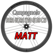 CAMPAGNOLO 2025 BORA ULTRA WTO BORAULTRAWTO 45 C23 DB DISC BRAKE BORAULTRAWTO45C23 MATT BLACK 2WAY-FIT TUBELESS WHEEL（カンパニョーロ ボーラウルトラ 2025年モデル ダブルティオー 45mm ディスクブレーキ チューブレス マットブラック フィニッシュ ロードバイク ホイール）