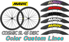 MAVIC 2024 COSMIC SL 45 SL45 UST DISC TUBELESS COLOR CUSTOM LINES ROADBIKE WHEEL マビック 2024年モデル コスミック エスエル 45mm ディスク ディスクブレーキ チューブレス カラーカスタムライン ロードバイク ホイール