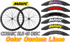 MAVIC 2024 COSMIC SLR 45 SLR45 UST DISC TUBELESS COLOR CUSTOM LINES ROADBIKE WHEEL マビック 2024年モデル コスミック エスエルアール 45mm ディスク ディスクブレーキ チューブレス カラーカスタムライン ロードバイク ホイール