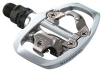 Shimano PD-A520 SPD ROAD TOURING PEDAL SILVER（シマノ ロード ツーリングバイク エスピーディー ペダル シルバー）