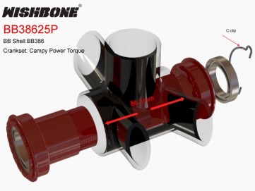 WISHBONE BOTTOMBRACKET BB38625P ウィッシュボーン ボトムブラケット BB38625