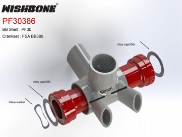 FSA BB386 EVOクランク / CANNONDALE SISL2 クランクを装着の場合