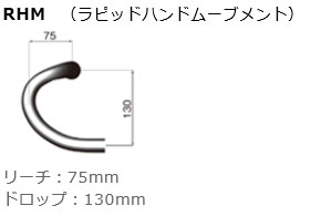 DEDA ELEMENTI RHM HANDLEBAR 2(デダ エレメンティ ラピット ハンド ムーブメント ハンドルバー)