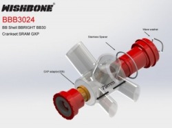 WISHBONE BOTTOMBRACKET BBB3024 ウィッシュボーン ボトムブラケット BBB3024 6