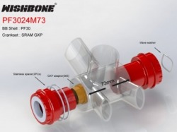 WISHBONE BOTTOMBRACKET PF3024M73 ウィッシュボーン ボトムブラケット PF3024M73 6