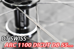 DT SWISS dtswiss ARC 1100 arc1100 DICUT DB DISC BRAKE 55mm ROADBIKE WHEEL aerolite II T-Head SPOKE ディーティースイス ディスク ロードバイク ホイール エアロスポーク