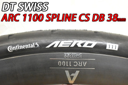 DT SWISS dtswiss ARC1100 ARC 1100 SPLINE CS DB 38mm WHEEL WTS CONTINENTAL AERO111 TIRE 26c ディーティースイス スプライン シーエス ホイール コンチネンタル エアロ スリーワン