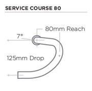 ZIPP SERVICECOURSE-80 ERGO HANDLEBAR drop(ジップ サービスコース-80 エルゴ ハンドルバー)