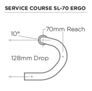 ZIPP SERVICECOURSE SL-70 ERGO HANDLEBAR drop(ジップ サービスコース SL-70 エルゴ ハンドルバー)