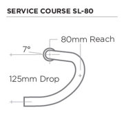ZIPP SERVICECOURSE SL-80 HANDLEBAR drop(ジップ サービスコース SL-80 ハンドルバー)